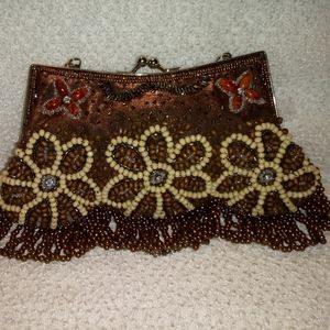 Vintage all over beaded evening bag